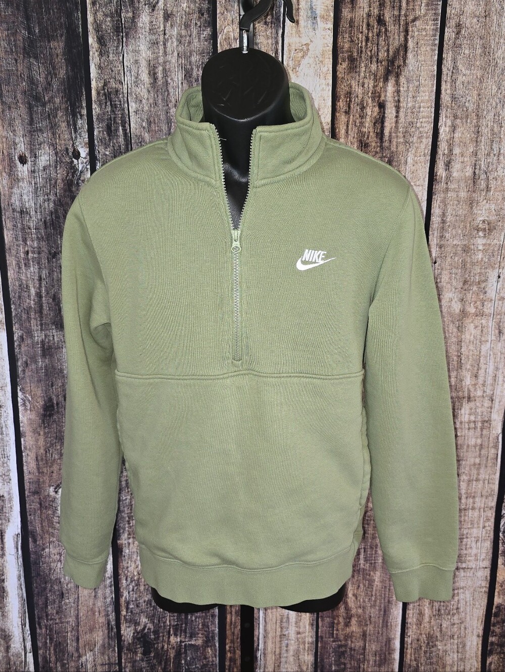 Nike Men’s Olive Half-Zip Sweatshirt
